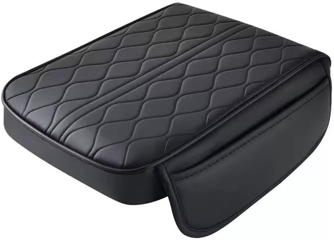 1 Pack Car Center Console Cover Custom Fit for Mazda CX5 CX-5 2017-2024 2025, Leather Memory Foam Armrest Cushion Protector, Anti-Scratch Durable Armrest Pad,Black