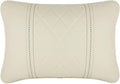 Luxury NAPPA Headrest Compatible For Mercedes Maybach S-Class Leather Lumbar Pillows Car Neck Travel Seat Cushion Support Car Accessories(8 Wire WHITE Right)