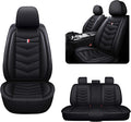 MVRVMV 5-Seat Car Seat Covers for Ford Explorer 2012-2026, Waterproof Non-Slip Wear-Resistant Leather Seat Cover (5 Seat Standard, Black)