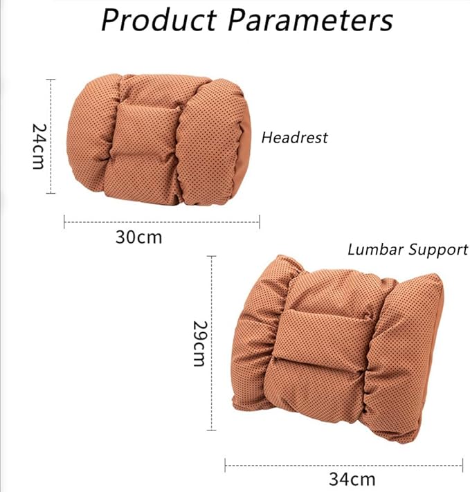 Neck Pillow Automotive Seat Cushions for Honda CR-V 6th/VI V IV III II I RW/RT/RM/RE/RD/Hybrid 2015-2025, Relieving Neck Stiffness Sciatica Relief Car Headrest Lumbar Pillow,White