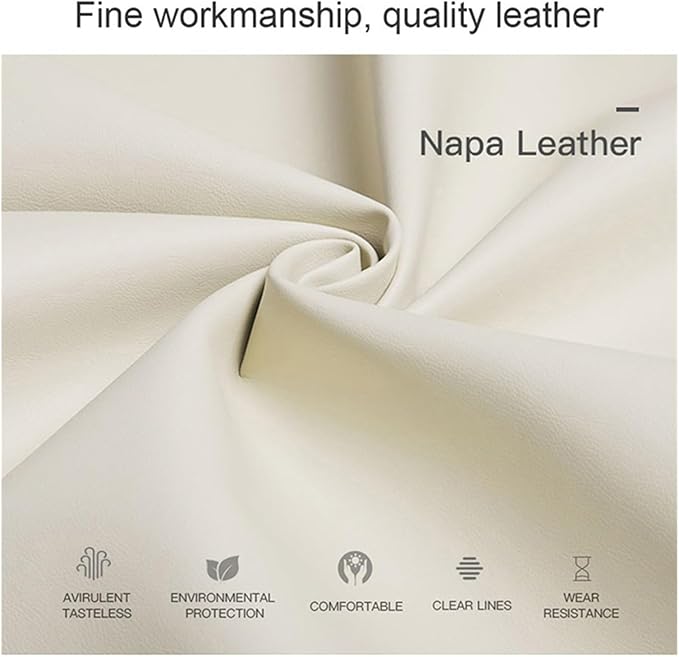 Luxury NAPPA Headrest Compatible For Mercedes Maybach S-Class Leather Lumbar Pillows Car Neck Travel Seat Cushion Support Car Accessories(6 Wire WHITE Right)
