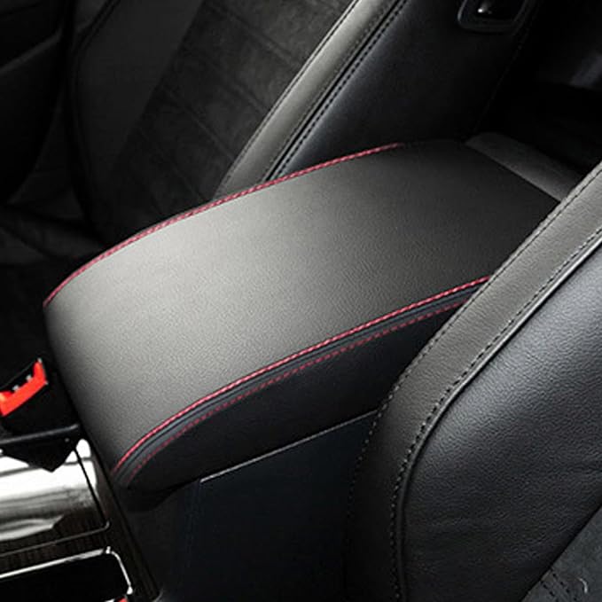 Fit for VW Passat 2010-2015, Center Console Cover, Leather Armrest Cushion Pad Middle Console Cover, Easy to Use