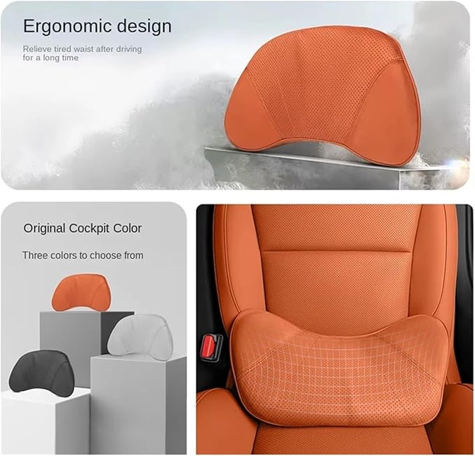 Car Lumbar Support Cushion Compatible For Lixiang L6/l7/l8/l9 Breathable Seat Back Cushion Memory Foam Waist Pillow Interior Accessories(TZC)