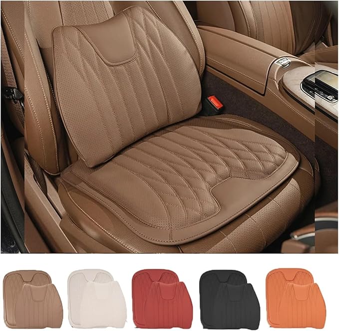 KAnduo M Car Seat Cushion for BMW All Model I3 I4 I8 X1 X2 X3 X4 X5 X5M X6 X7 Z4 Car Lumbar Support Pillow Auto Seat Waist Back Cushion Y (Color : Red B)