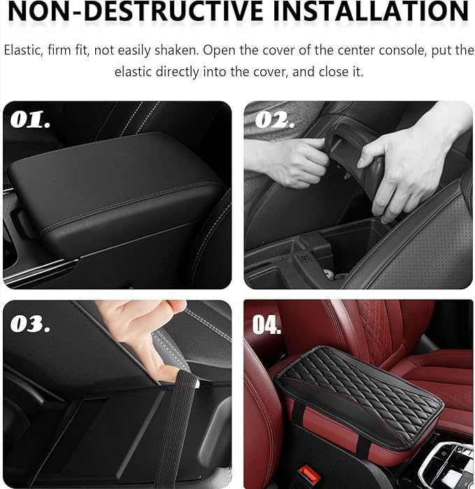 Auto Center Console Pad for BMW F87 M2(2014-2017) Accessories Car Armrest Cushion Protects Your armrest and Feels Comfortable on Your Elbows and arms