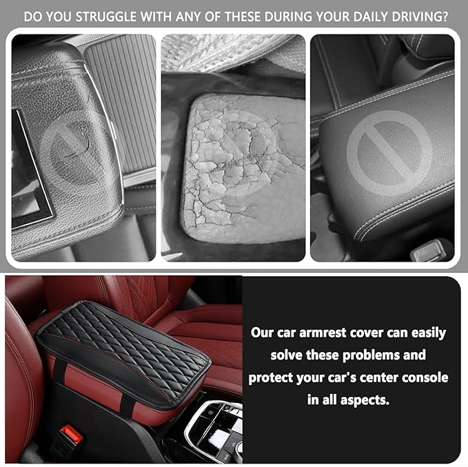 Auto Center Console Pad for DS DS3(2022-) Accessories Car Armrest Cushion Protects Your armrest and Feels Comfortable on Your Elbows and arms