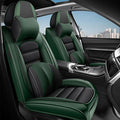 AREKA 2 Car Seat Covers for Honda Accord 2003-2026 Breathable Leather,Waterproof Car Seat Protectors with Comfort Headrest Pillows,Automotive Vehicle Cushion with Storage Pockets (Luxury,Green)
