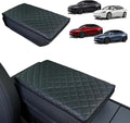Center Console Armrest Cover Designed for 2025 2026 Tesla Model Y Juniper & 2024-2026 Tesla Model 3 Highland Console Cover Panel Cushion Nappa Leather Stain-Resistant and Fatigue-Reducing
