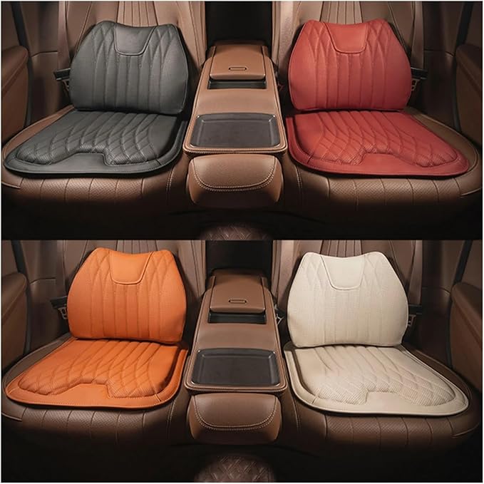 KAnduo M Car Seat Cushion for BMW All Model I3 I4 I8 X1 X2 X3 X4 X5 X5M X6 X7 Z4 Car Lumbar Support Pillow Auto Seat Waist Back Cushion Y (Color : Beige B)