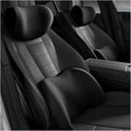 Car Lumbar Support Pillow and Car Neck Pillow Kit for BMW 4 Series 8 Series Convertible, Car Seat Neck Back Rest Pillows, Ergonomic Car Seat Headrest & Lumbar Cushion,A Black