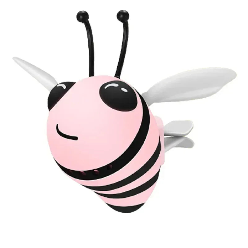 AutoVibe Cute Bee Car Air Freshener - Vent Clip Perfume Diffuser