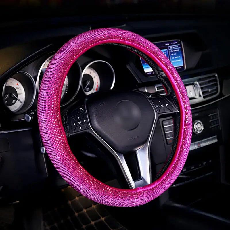 Rhinestone Diamond Bling Steering Wheel Cover