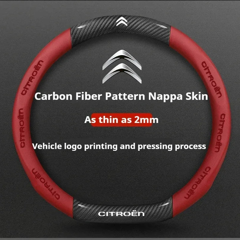 Citroen Leather Steering Wheel Cover