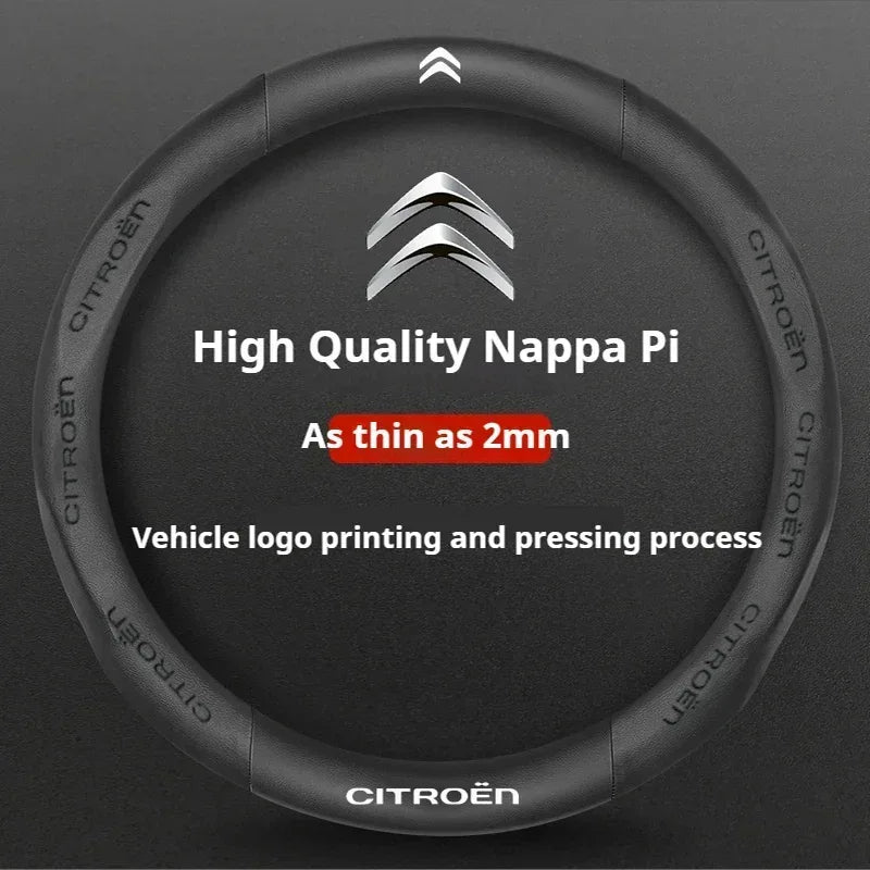 Citroen Leather Steering Wheel Cover