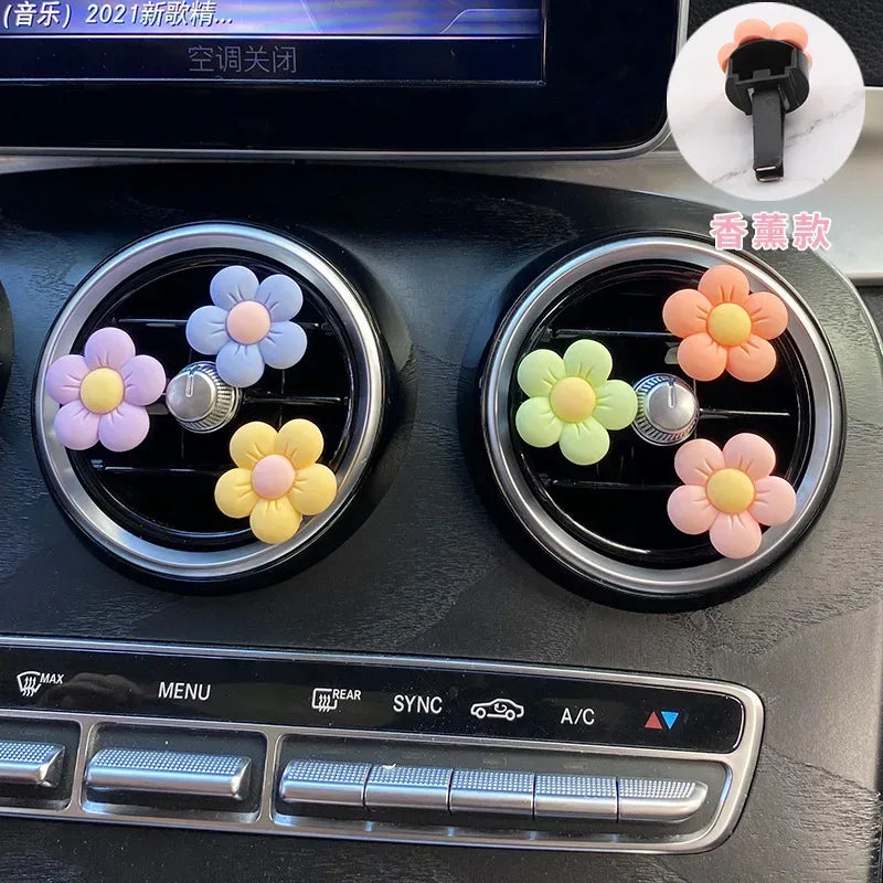 Cute Flower Car Air Vent Perfume Clip Aromatherapy Diffuser