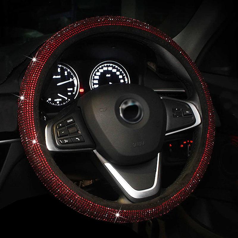 Rhinestone Diamond Bling Steering Wheel Cover