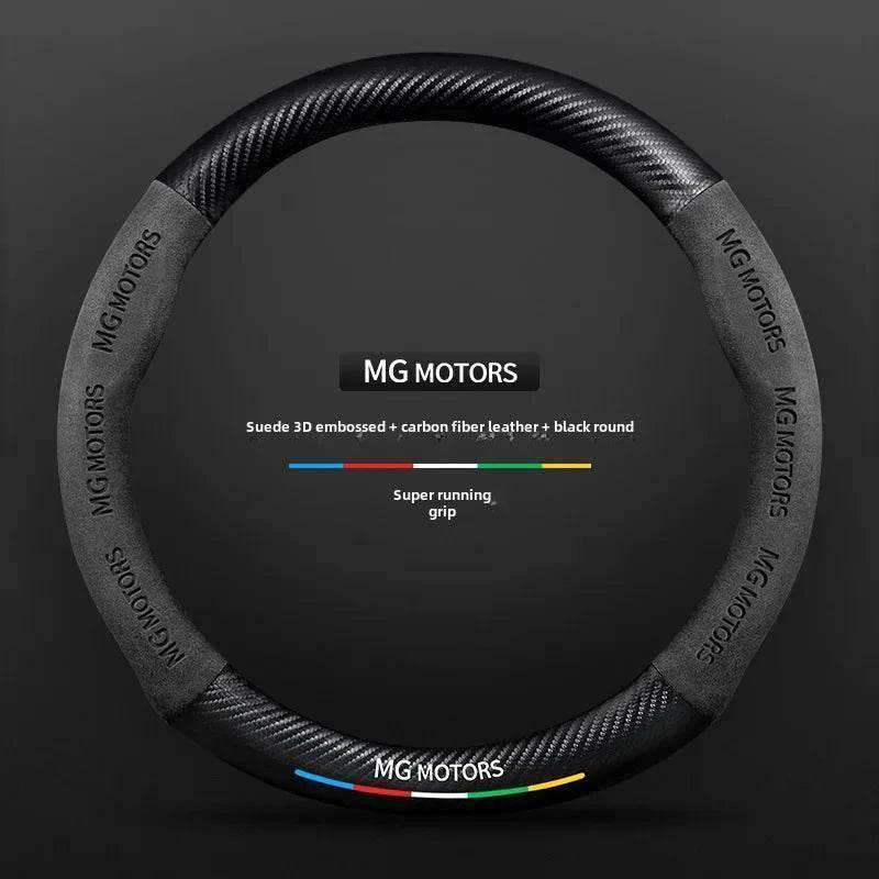 MG Carbon Fiber & Suede Steering Wheel Cover