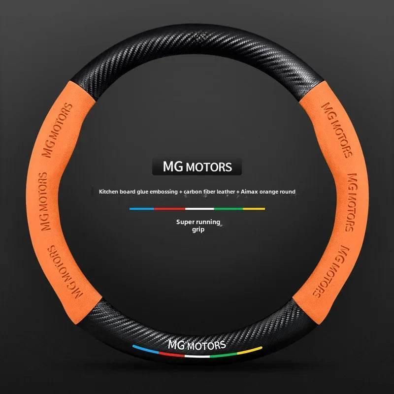 MG Carbon Fiber & Suede Steering Wheel Cover