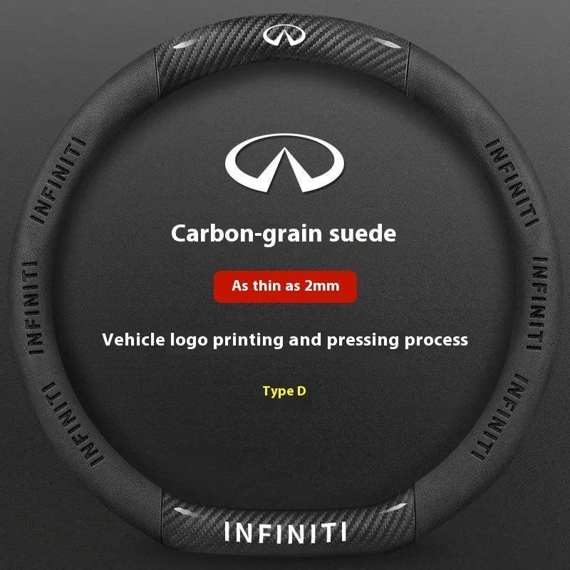 Infiniti Carbon Fiber Leather Steering Wheel Cover