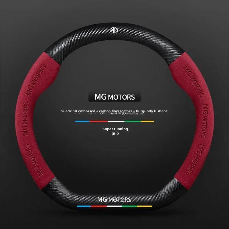 MG Carbon Fiber & Suede Steering Wheel Cover