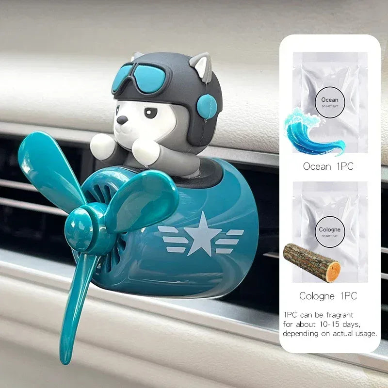 Husky & Shiba Inu Pilot Car Air Freshener