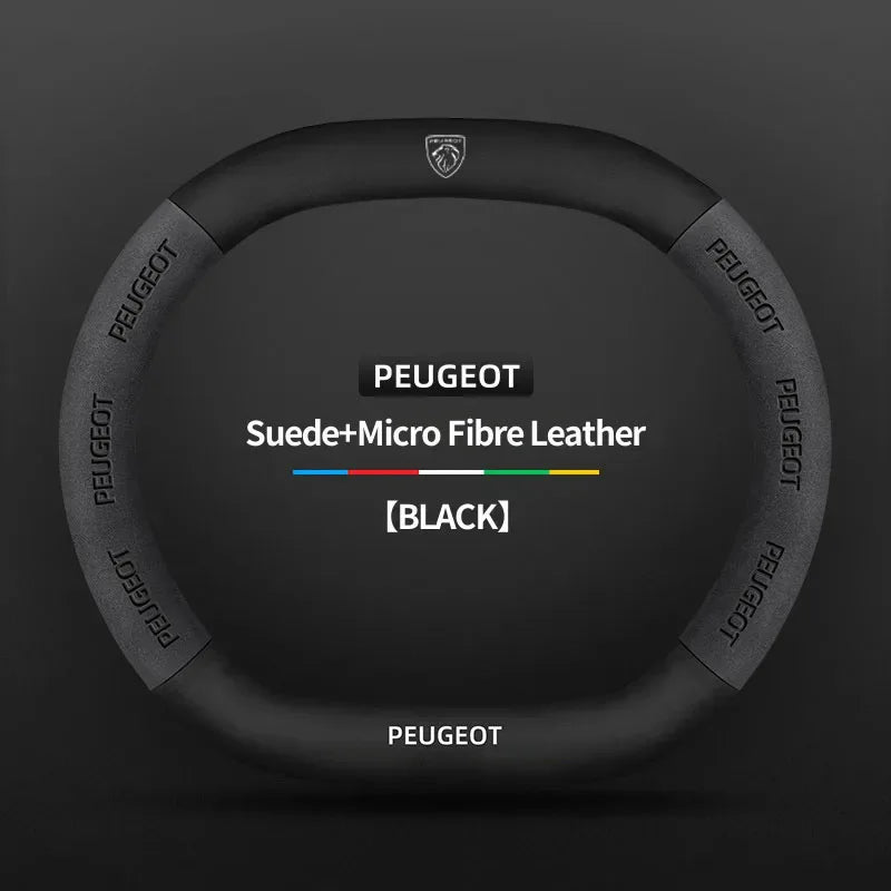 Peugeot 3008 5008 208 2008 Suede Steering Wheel Cover