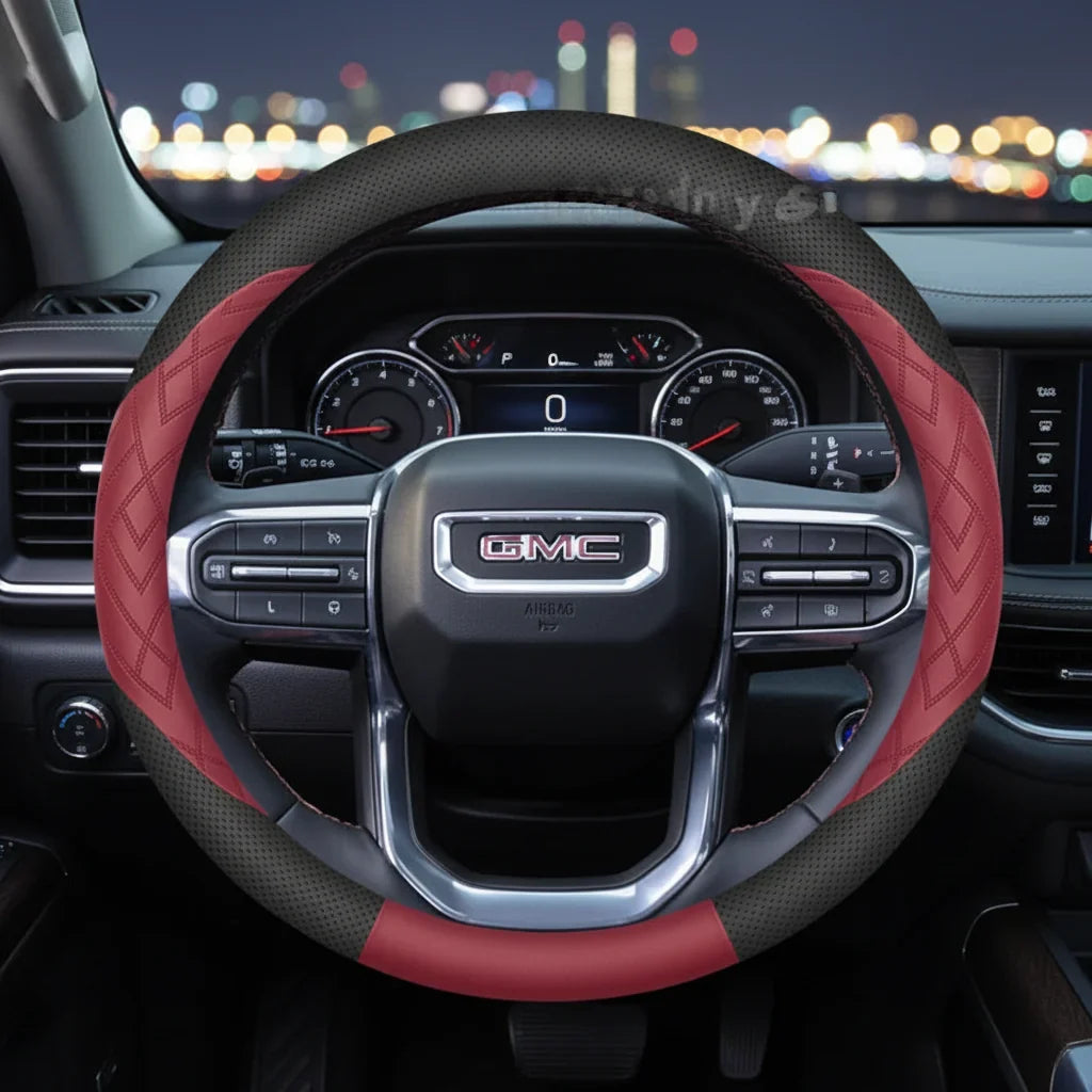 GMC Leather Steering Wheel Cover