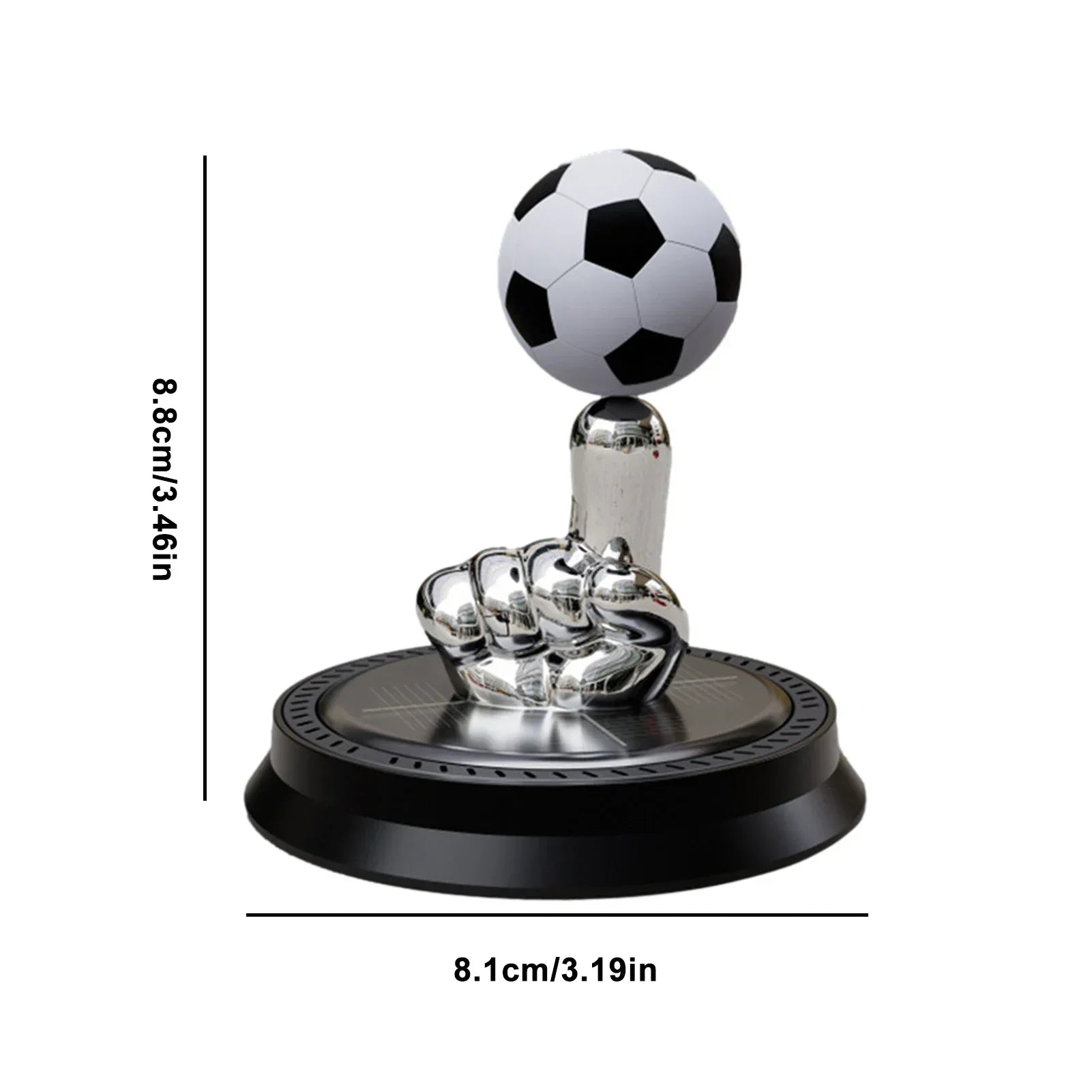 Solar Rotating Football Car Air Freshener
