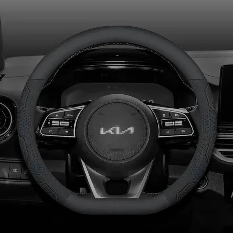 Kia Carbon Fiber Suede Steering Wheel Cover
