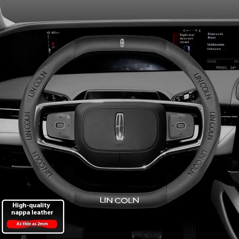 Lincoln Leather Steering Wheel Cover
