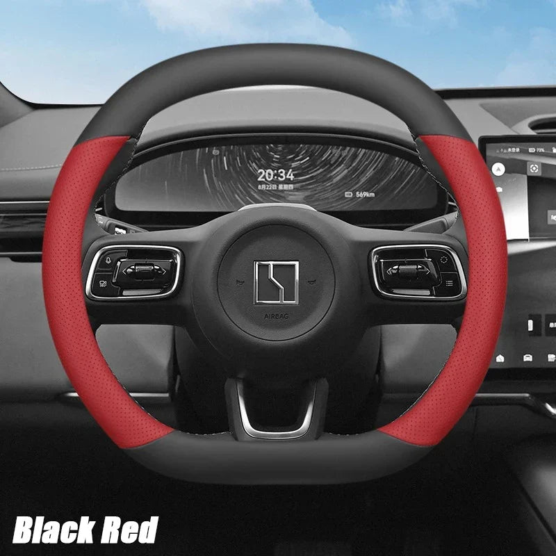 ZEEKR 7X 2024-2026 Leather Steering Wheel Cover Anti-Slip Grip