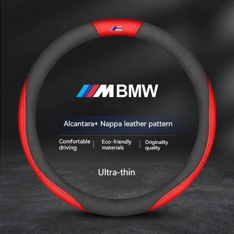 BMW Suede Leather Steering Wheel Cover