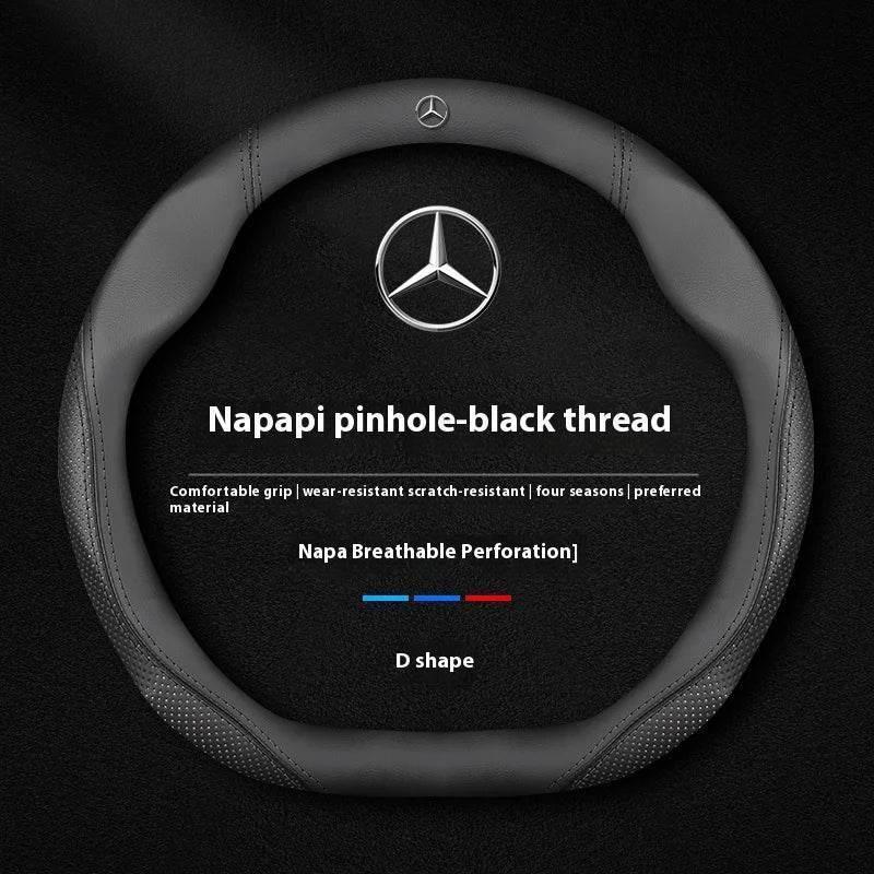 Mercedes Suede Leather Steering Wheel Cover