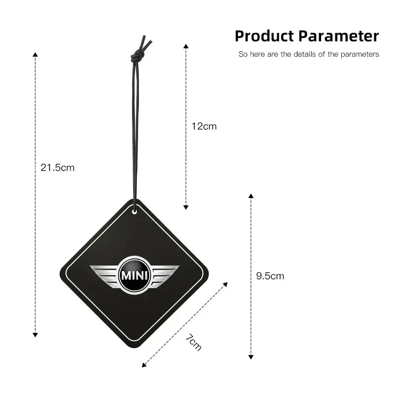 Mini Cooper Car Air Freshener Rearview Mirror Pendant