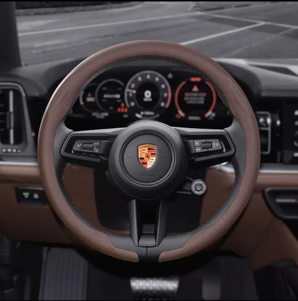Porsche Nappa Leather Steering Wheel Cover
