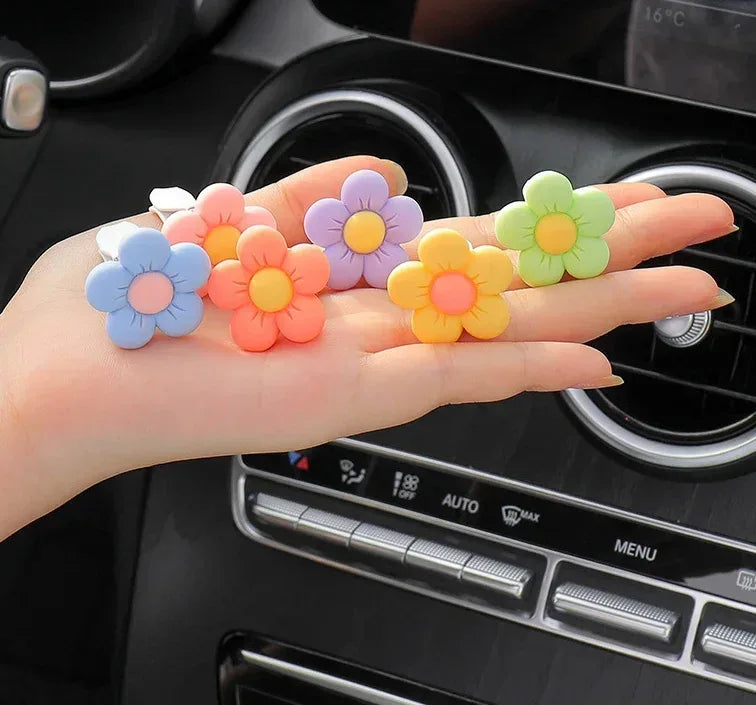 Cute Flower Car Air Vent Perfume Clip Aromatherapy Diffuser