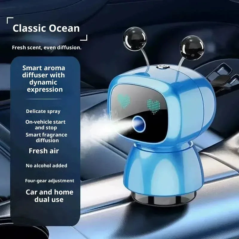 AutoTech Robot Car Aromatherapy Diffuser - LED Air Freshener
