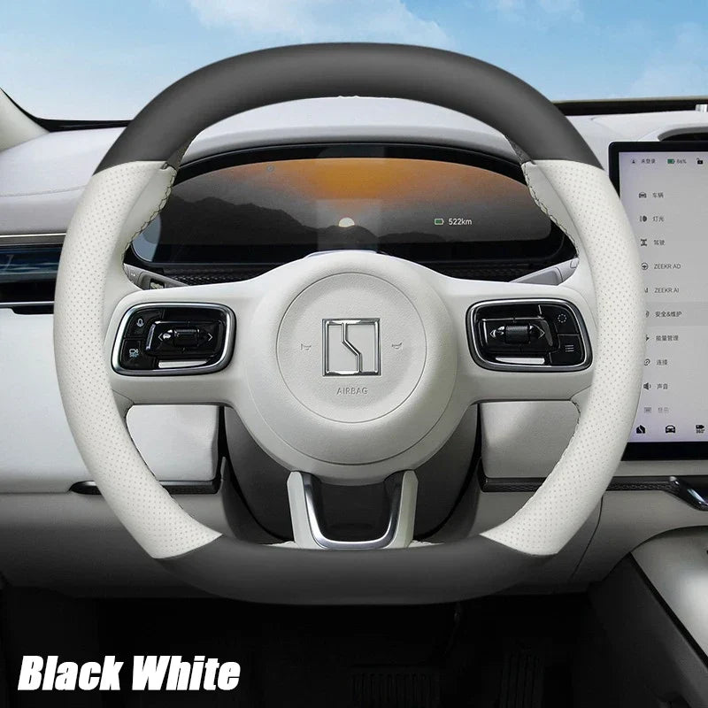 ZEEKR 7X 2024-2026 Leather Steering Wheel Cover Anti-Slip Grip