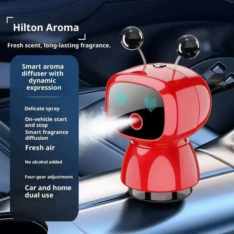 AutoTech Robot Car Aromatherapy Diffuser - LED Air Freshener