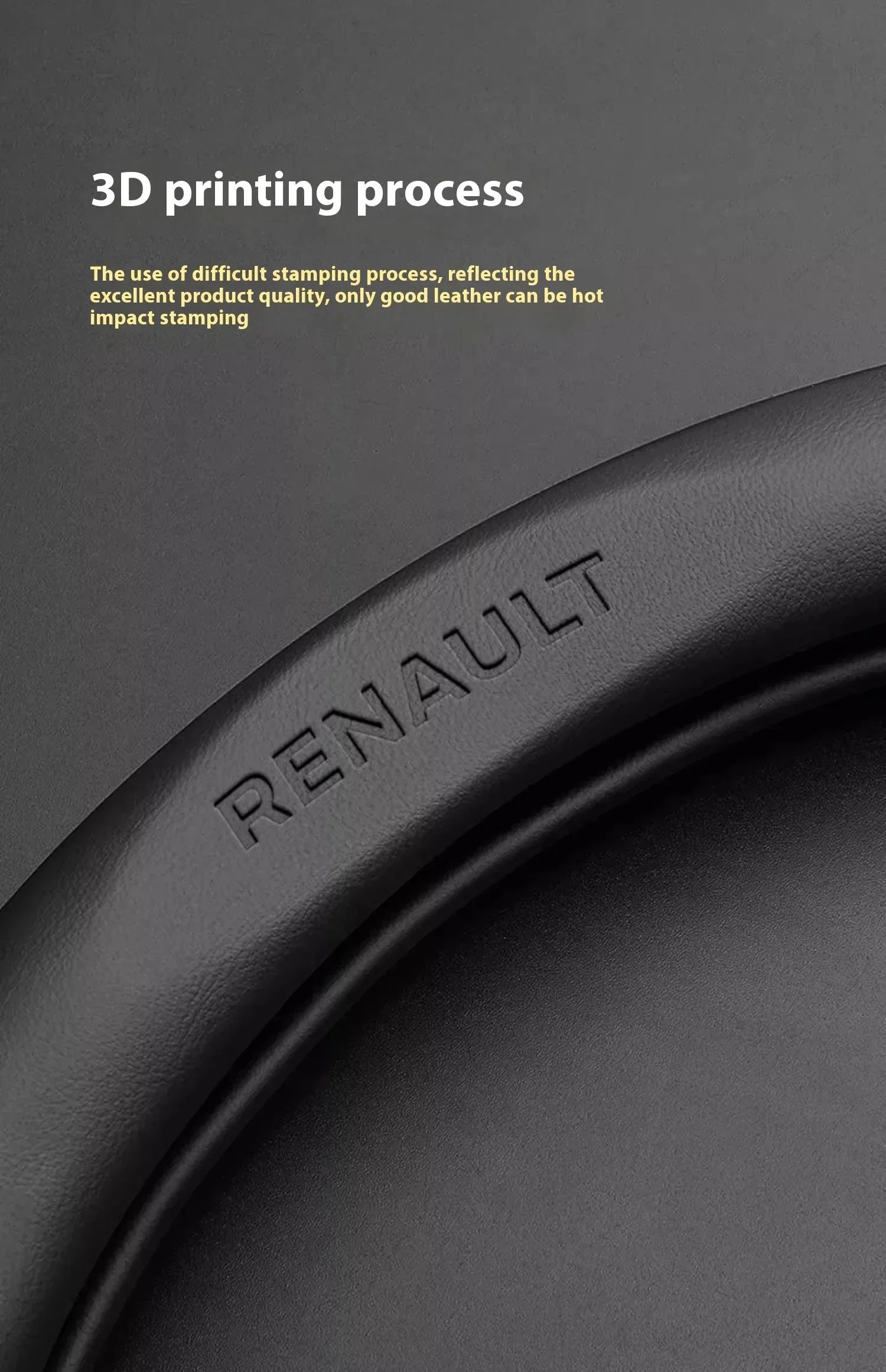Renault Carbon Fiber Steering Wheel Cover