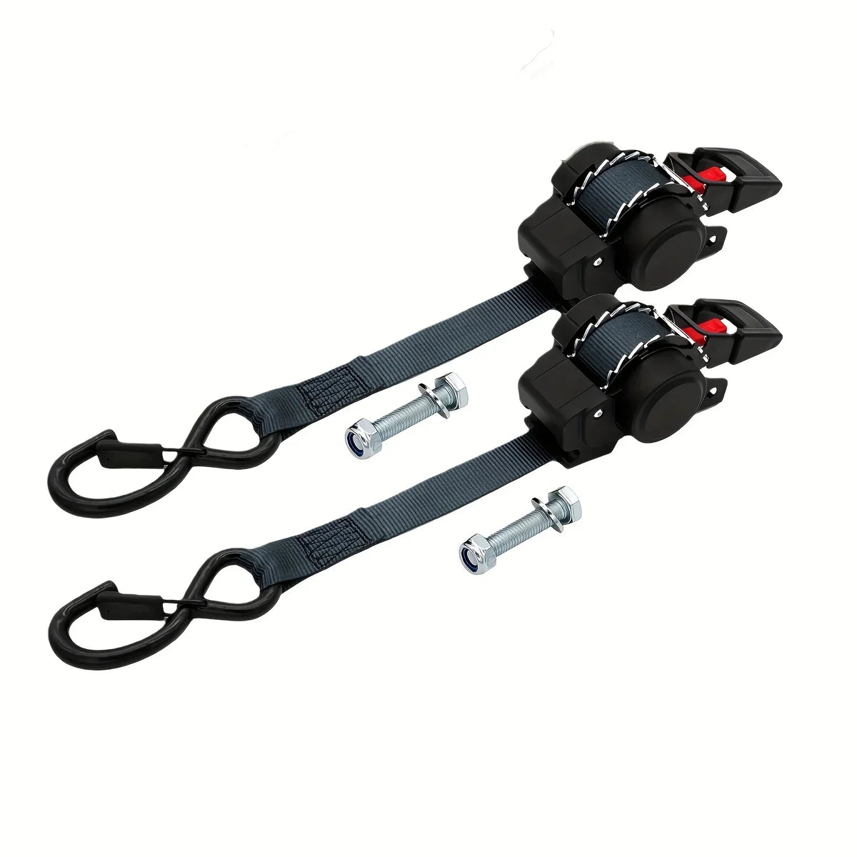 Automatic Retractable Ratchet Tie-Down Strap – Self-Tensioning Cargo & Luggage Securing Belt