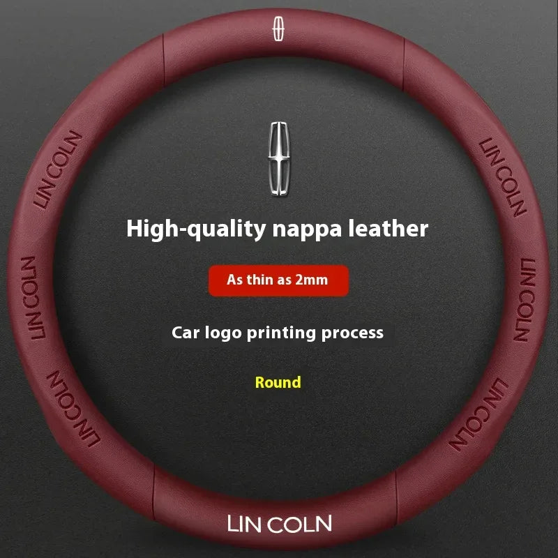Lincoln Leather Steering Wheel Cover