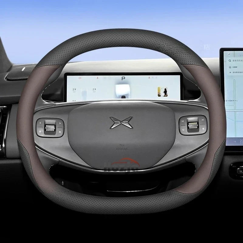 XPeng Two-Tone Double-D Steering Wheel Cover