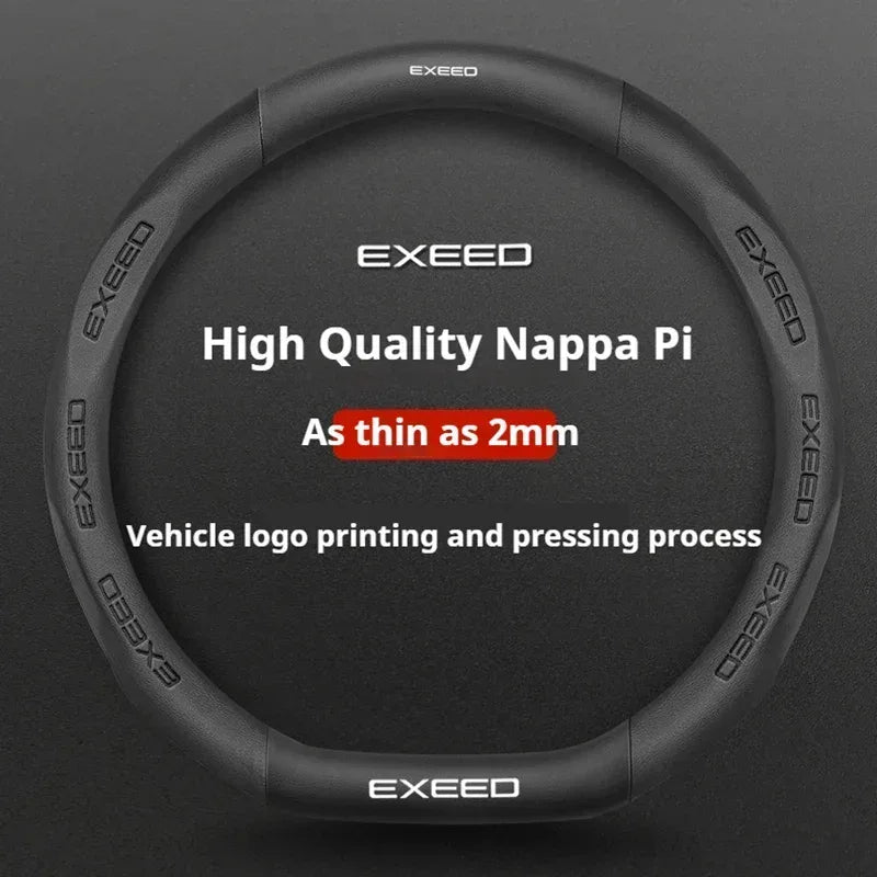Chery Exeed Carbon Fiber Leather Suede Steering Wheel Cover