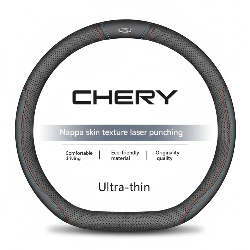 Chery Suede Leather Steering Wheel Cover
