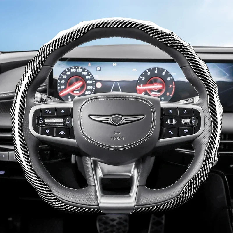 Genesis Carbon Fibre Snap-On Steering Wheel Cover