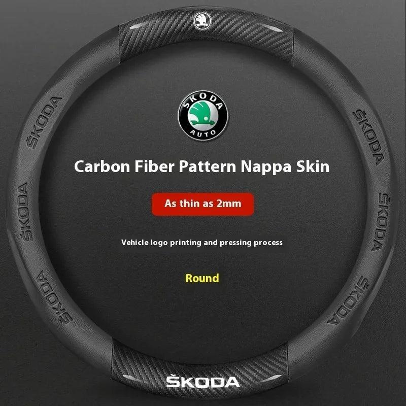 Skoda Carbon Fiber Steering Wheel Cover