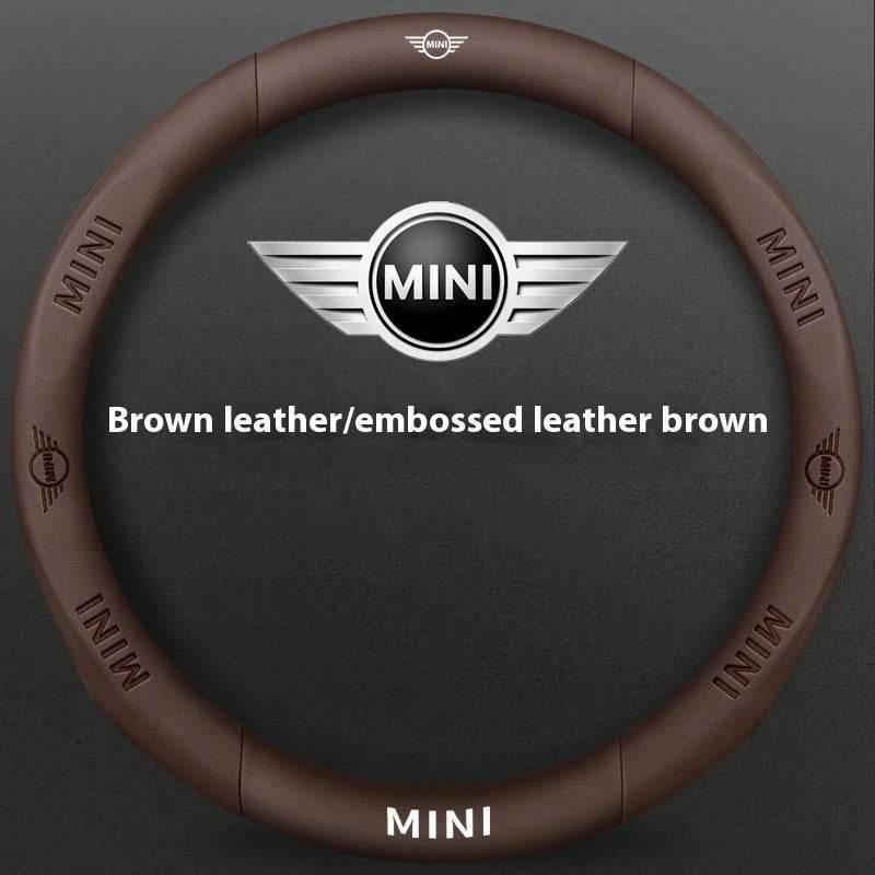 MINI Cooper Carbon Fiber Leather Steering Wheel Cover