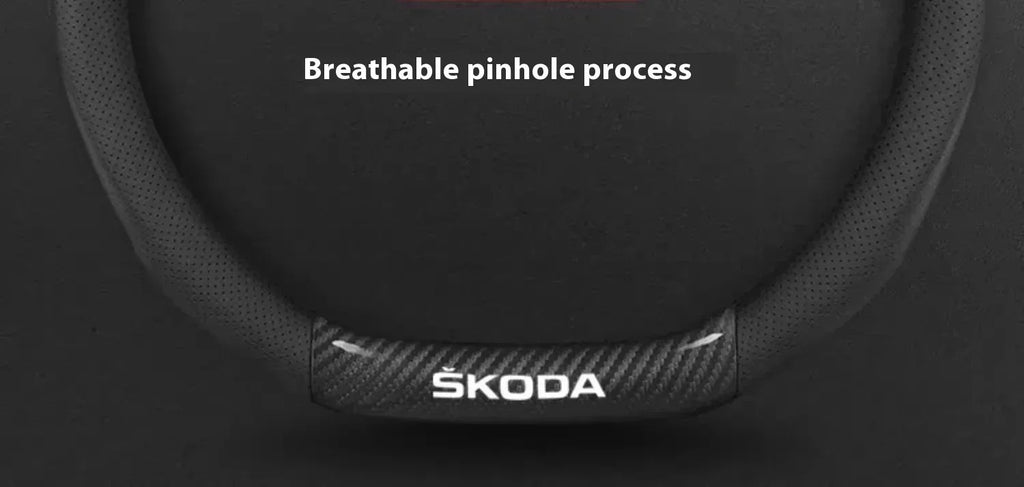 Skoda Carbon Fiber Steering Wheel Cover
