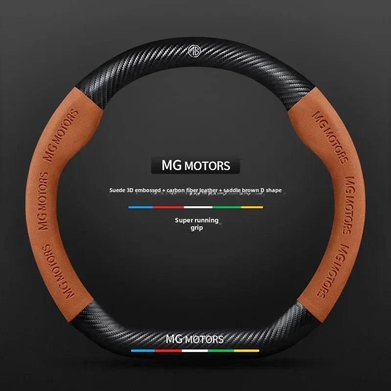 MG Carbon Fiber & Suede Steering Wheel Cover